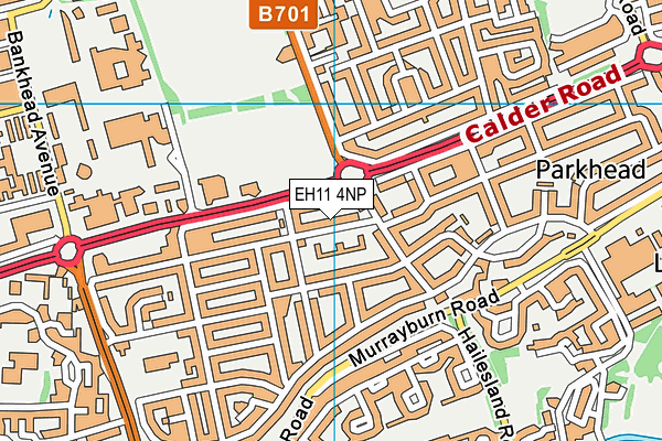 EH11 4NP map - OS VectorMap District (Ordnance Survey)