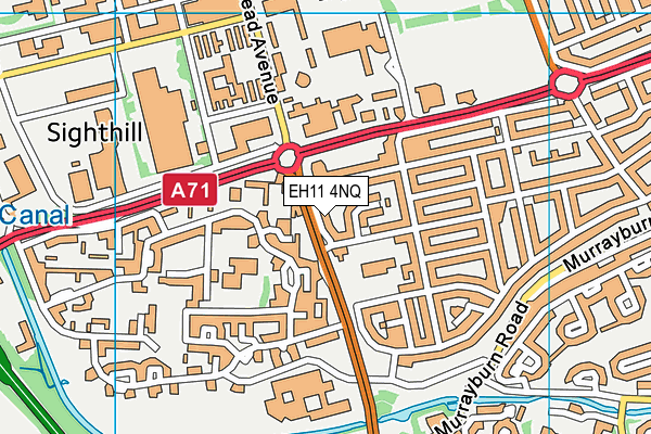 EH11 4NQ map - OS VectorMap District (Ordnance Survey) EH11 4NQ map - OS VectorMap District (Ordnance Survey)