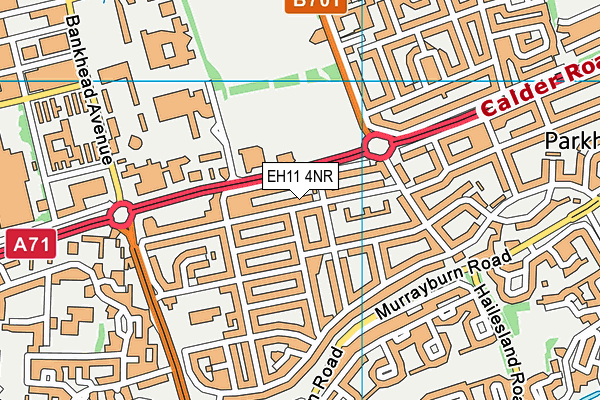 EH11 4NR map - OS VectorMap District (Ordnance Survey) EH11 4NR map - OS VectorMap District (Ordnance Survey)