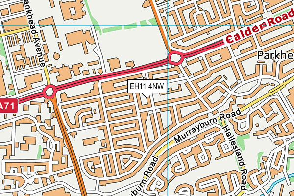 EH11 4NW map - OS VectorMap District (Ordnance Survey) EH11 4NW map - OS VectorMap District (Ordnance Survey)