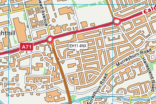 EH11 4NX map - OS VectorMap District (Ordnance Survey) EH11 4NX map - OS VectorMap District (Ordnance Survey)