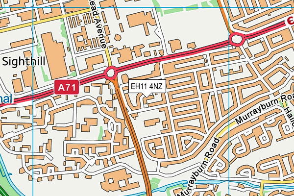 EH11 4NZ map - OS VectorMap District (Ordnance Survey) EH11 4NZ map - OS VectorMap District (Ordnance Survey)