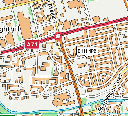 EH11 4PB map - OS VectorMap District (Ordnance Survey) EH11 4PB map - OS VectorMap District (Ordnance Survey)