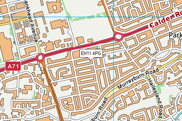 EH11 4PG map - OS VectorMap District (Ordnance Survey) EH11 4PG map - OS VectorMap District (Ordnance Survey)
