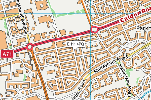 EH11 4PQ map - OS VectorMap District (Ordnance Survey) EH11 4PQ map - OS VectorMap District (Ordnance Survey)