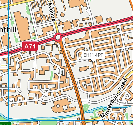 EH11 4PT map - OS VectorMap District (Ordnance Survey) EH11 4PT map - OS VectorMap District (Ordnance Survey)
