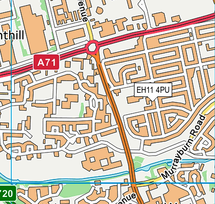 EH11 4PU map - OS VectorMap District (Ordnance Survey) EH11 4PU map - OS VectorMap District (Ordnance Survey)