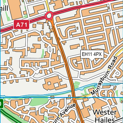 EH11 4PX map - OS VectorMap District (Ordnance Survey) EH11 4PX map - OS VectorMap District (Ordnance Survey)