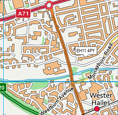 EH11 4PY map - OS VectorMap District (Ordnance Survey) EH11 4PY map - OS VectorMap District (Ordnance Survey)