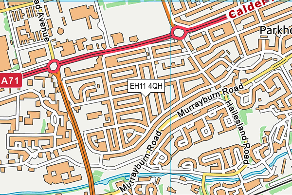 EH11 4QH map - OS VectorMap District (Ordnance Survey) EH11 4QH map - OS VectorMap District (Ordnance Survey)