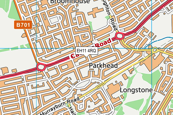 EH11 4RQ map - OS VectorMap District (Ordnance Survey) EH11 4RQ map - OS VectorMap District (Ordnance Survey)