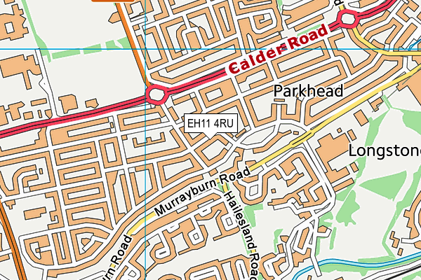 EH11 4RU map - OS VectorMap District (Ordnance Survey) EH11 4RU map - OS VectorMap District (Ordnance Survey)