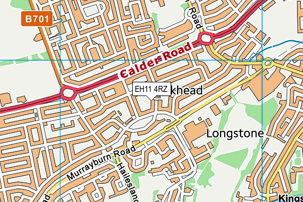 EH11 4RZ map - OS VectorMap District (Ordnance Survey) EH11 4RZ map - OS VectorMap District (Ordnance Survey)