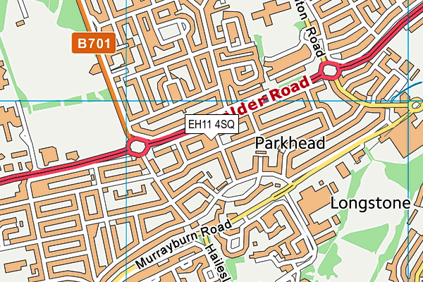 EH11 4SQ map - OS VectorMap District (Ordnance Survey) EH11 4SQ map - OS VectorMap District (Ordnance Survey)