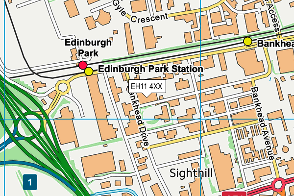 EH11 4XX map - OS VectorMap District (Ordnance Survey) EH11 4XX map - OS VectorMap District (Ordnance Survey)