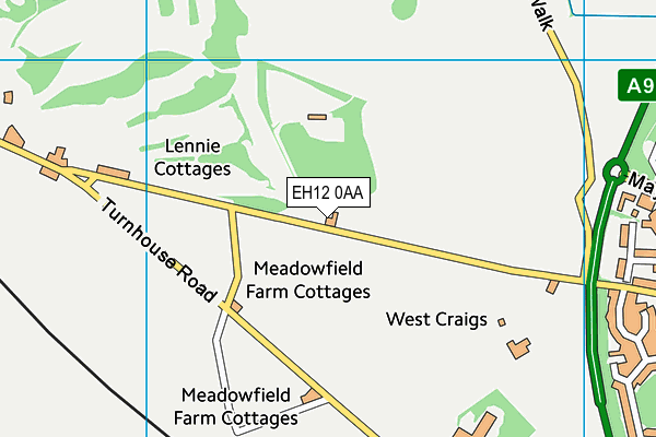 EH12 0AA map - OS VectorMap District (Ordnance Survey) EH12 0AA map - OS VectorMap District (Ordnance Survey)