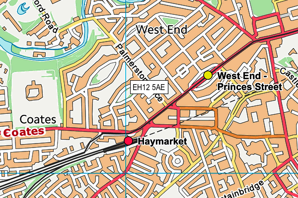 EH12 5AE map - OS VectorMap District (Ordnance Survey) EH12 5AE map - OS VectorMap District (Ordnance Survey)