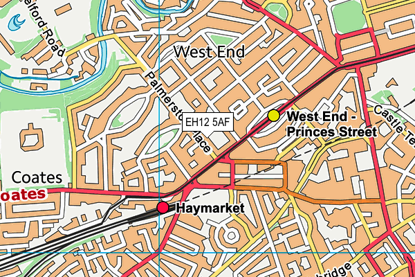 EH12 5AF map - OS VectorMap District (Ordnance Survey) EH12 5AF map - OS VectorMap District (Ordnance Survey)