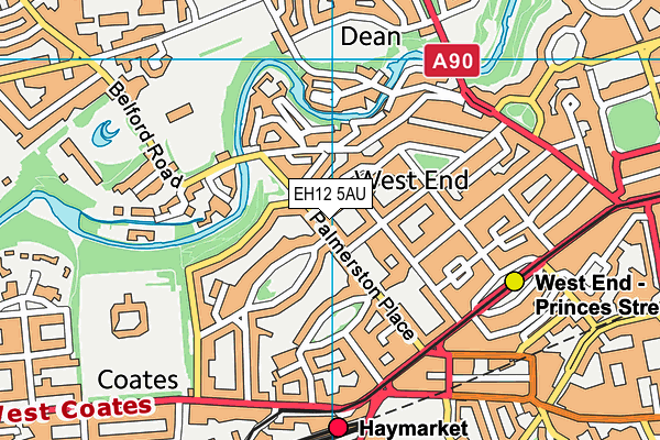 EH12 5AU map - OS VectorMap District (Ordnance Survey) EH12 5AU map - OS VectorMap District (Ordnance Survey)