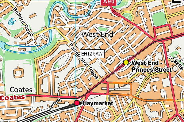 EH12 5AW map - OS VectorMap District (Ordnance Survey) EH12 5AW map - OS VectorMap District (Ordnance Survey)