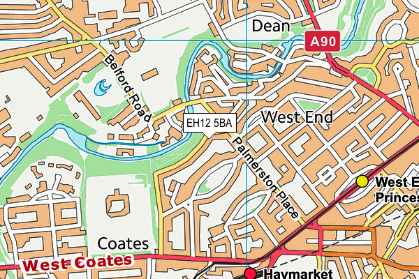EH12 5BA map - OS VectorMap District (Ordnance Survey) EH12 5BA map - OS VectorMap District (Ordnance Survey)