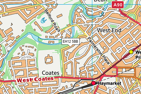 EH12 5BB map - OS VectorMap District (Ordnance Survey) EH12 5BB map - OS VectorMap District (Ordnance Survey)