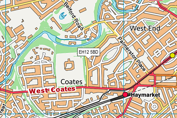 EH12 5BD map - OS VectorMap District (Ordnance Survey) EH12 5BD map - OS VectorMap District (Ordnance Survey)