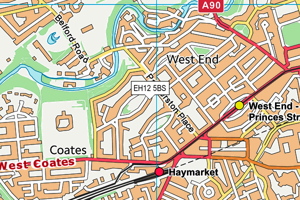 EH12 5BS map - OS VectorMap District (Ordnance Survey) EH12 5BS map - OS VectorMap District (Ordnance Survey)