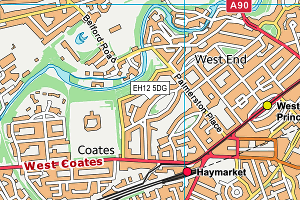 EH12 5DG map - OS VectorMap District (Ordnance Survey) EH12 5DG map - OS VectorMap District (Ordnance Survey)