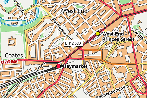 EH12 5DX map - OS VectorMap District (Ordnance Survey) EH12 5DX map - OS VectorMap District (Ordnance Survey)