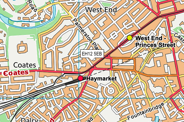 EH12 5EB map - OS VectorMap District (Ordnance Survey) EH12 5EB map - OS VectorMap District (Ordnance Survey)