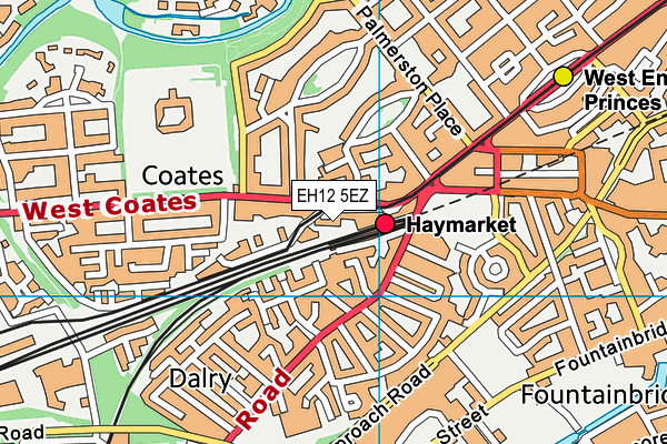 EH12 5EZ map - OS VectorMap District (Ordnance Survey) EH12 5EZ map - OS VectorMap District (Ordnance Survey)