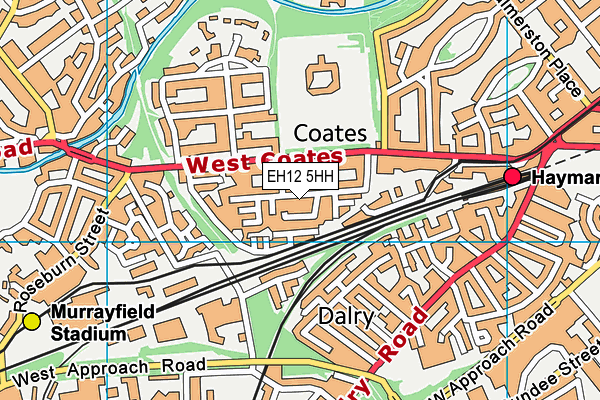 EH12 5HH map - OS VectorMap District (Ordnance Survey) EH12 5HH map - OS VectorMap District (Ordnance Survey)