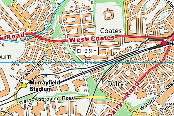 EH12 5HY map - OS VectorMap District (Ordnance Survey) EH12 5HY map - OS VectorMap District (Ordnance Survey)