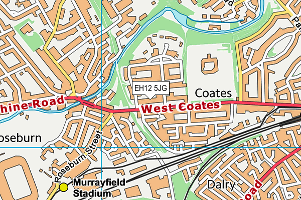 EH12 5JG map - OS VectorMap District (Ordnance Survey) EH12 5JG map - OS VectorMap District (Ordnance Survey)