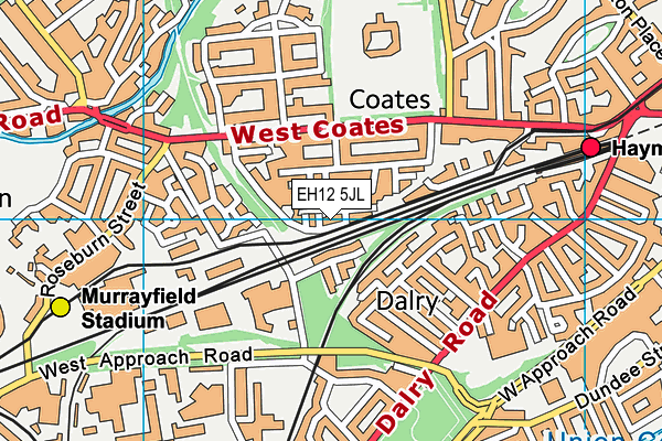 EH12 5JL map - OS VectorMap District (Ordnance Survey) EH12 5JL map - OS VectorMap District (Ordnance Survey)