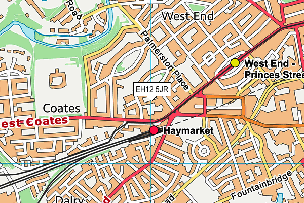 EH12 5JR map - OS VectorMap District (Ordnance Survey) EH12 5JR map - OS VectorMap District (Ordnance Survey)