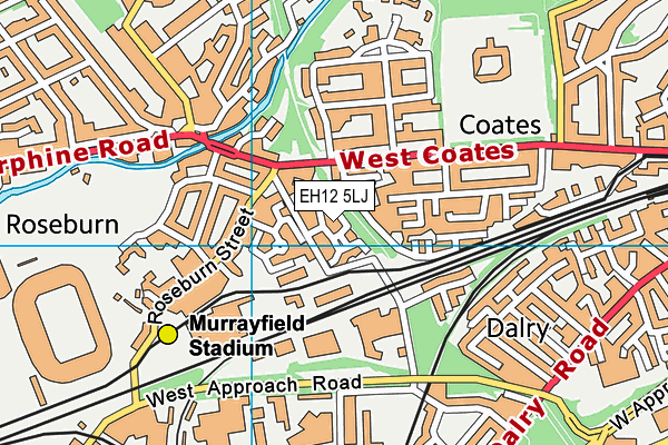 EH12 5LJ map - OS VectorMap District (Ordnance Survey) EH12 5LJ map - OS VectorMap District (Ordnance Survey)