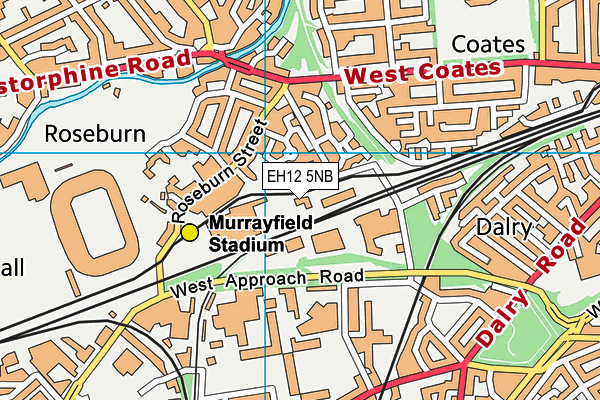 EH12 5NB map - OS VectorMap District (Ordnance Survey)