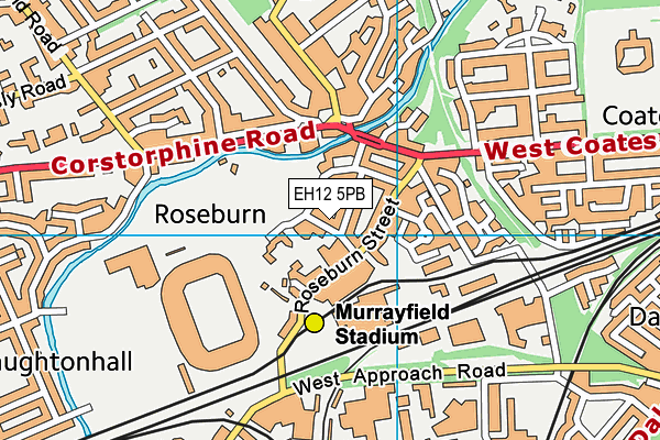 EH12 5PB map - OS VectorMap District (Ordnance Survey)