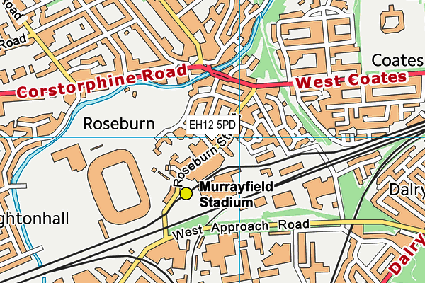 EH12 5PD map - OS VectorMap District (Ordnance Survey) EH12 5PD map - OS VectorMap District (Ordnance Survey)