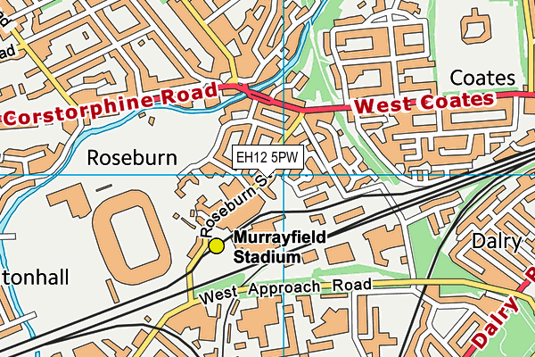 EH12 5PW map - OS VectorMap District (Ordnance Survey) EH12 5PW map - OS VectorMap District (Ordnance Survey)