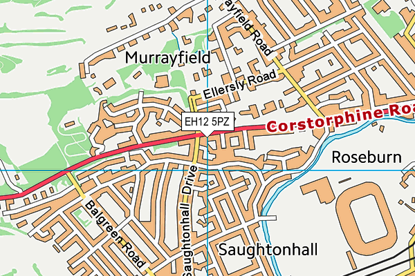 EH12 5PZ map - OS VectorMap District (Ordnance Survey) EH12 5PZ map - OS VectorMap District (Ordnance Survey)