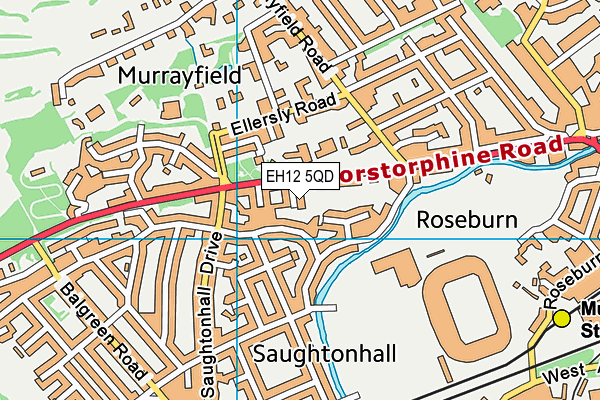 EH12 5QD map - OS VectorMap District (Ordnance Survey) EH12 5QD map - OS VectorMap District (Ordnance Survey)