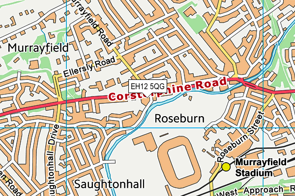 EH12 5QG map - OS VectorMap District (Ordnance Survey) EH12 5QG map - OS VectorMap District (Ordnance Survey)