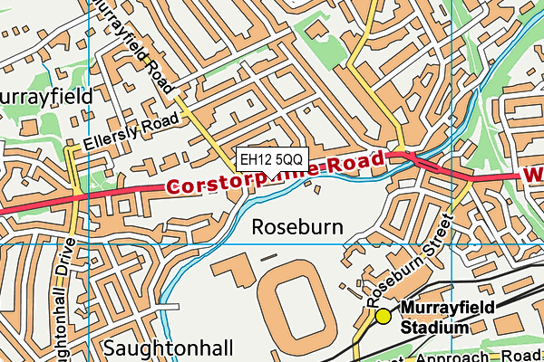EH12 5QQ map - OS VectorMap District (Ordnance Survey) EH12 5QQ map - OS VectorMap District (Ordnance Survey)