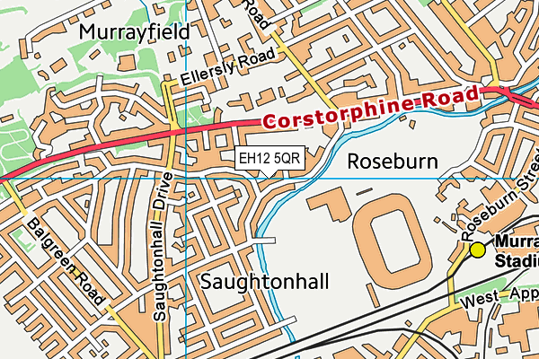 EH12 5QR map - OS VectorMap District (Ordnance Survey) EH12 5QR map - OS VectorMap District (Ordnance Survey)