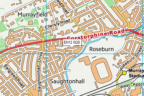 EH12 5QS map - OS VectorMap District (Ordnance Survey) EH12 5QS map - OS VectorMap District (Ordnance Survey)