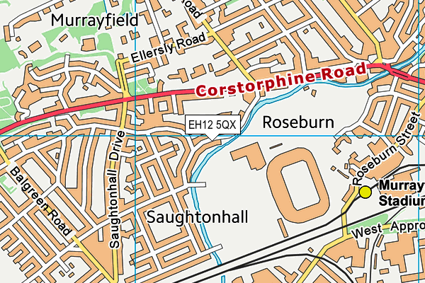 EH12 5QX map - OS VectorMap District (Ordnance Survey) EH12 5QX map - OS VectorMap District (Ordnance Survey)