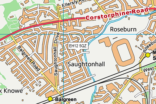 EH12 5QZ map - OS VectorMap District (Ordnance Survey) EH12 5QZ map - OS VectorMap District (Ordnance Survey)